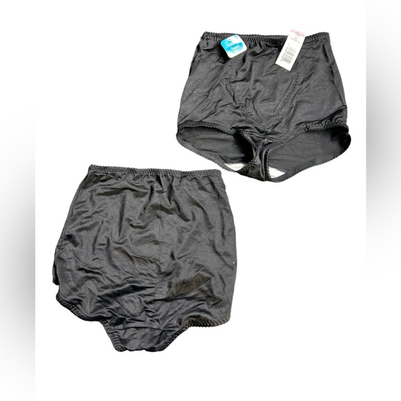BALI Black panty brief w tummy control panel shapewear Size large pack of 2 NWT - Picture 1 of 2